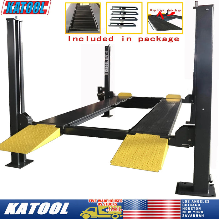 Katool | KT-4H850 8,500lbs Heavy Duty 4-Post Car lift