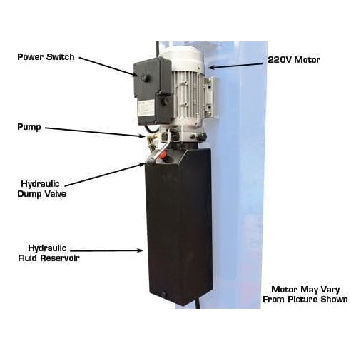 Atlas 414 14,000 lb Commercial 4-Post Lift Motor