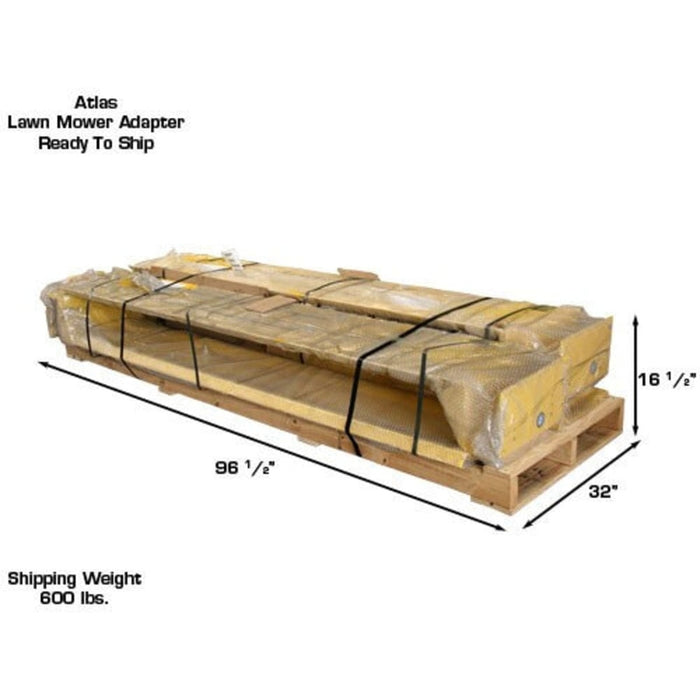 Atlas 9KBPX 9,000 lb Baseplate 2 Post Lift w/ LMA Combo packaged shipment