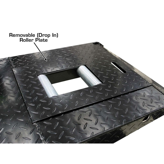 Atlas ACL Motorcycle Lift w/ Roller Plate View