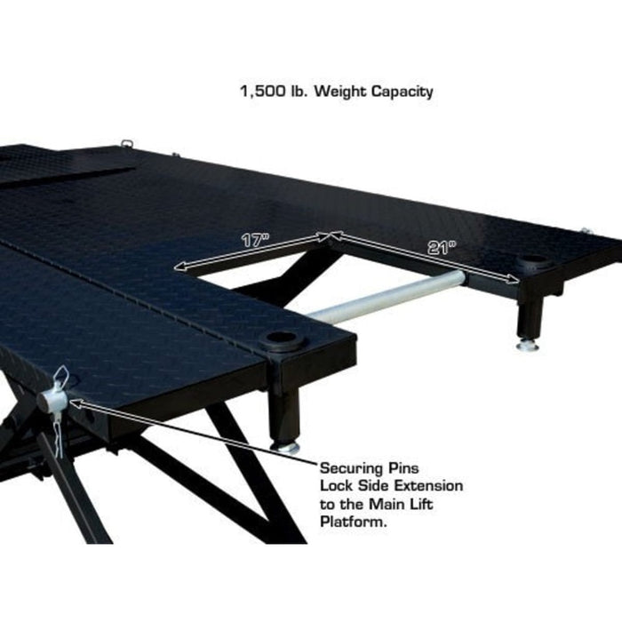 Atlas HI-RISE 1500 Motorcycle/ATV Lift measurements