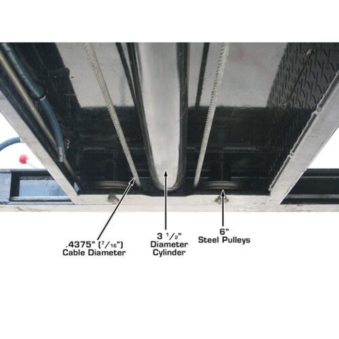 Atlas Garage PRO9000 9,000 lb 4-Post Lift with cable, cylinder and pulleys