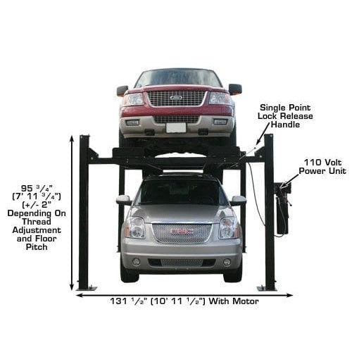 Atlas Garage PRO9000 9,000 lb 4-Post Lift in front view