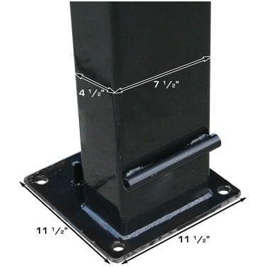 Atlas PRO9000 4 Post Lift + RJ35 Sliding Jacks Combo base dimensions