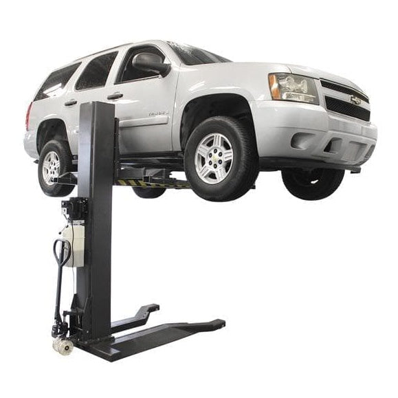 Atlas PSP-6000 6,000 lb Portable Single Post Lift with car