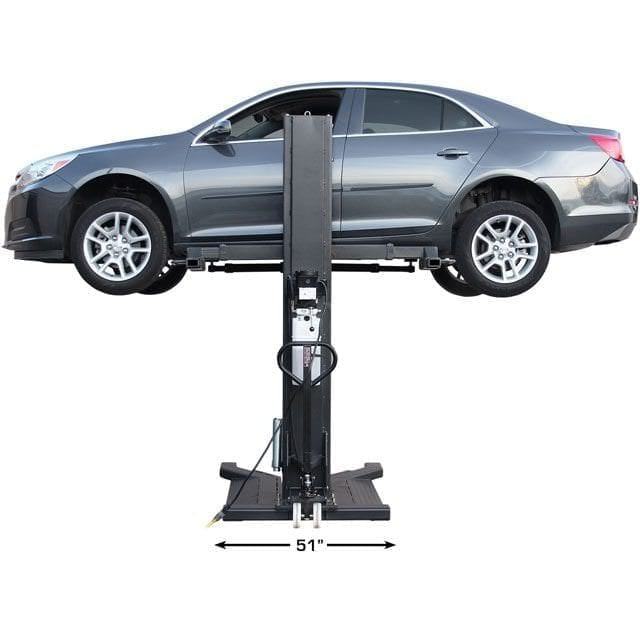 Atlas PSP-6000 6,000 lb Portable Single Post Lift side view