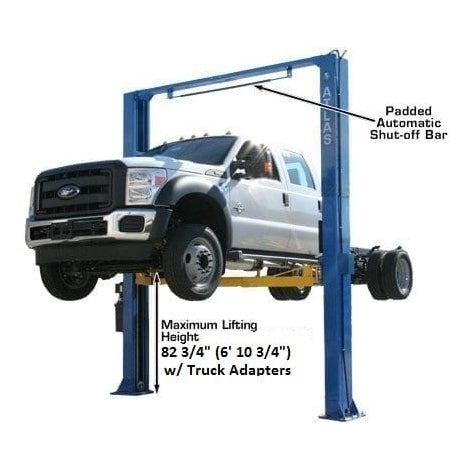 Atlas PV15PX 15,000 lb Overhead 2-Post Lift Maximum lifting Height