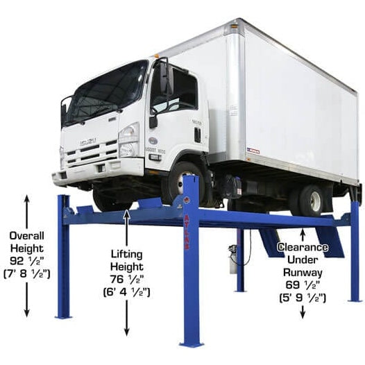 Atlas Platinum PVL14 ALI Certified 14,000 lb 4 Post Lift height