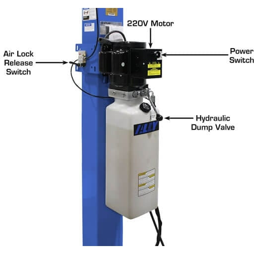 Atlas Platinum PVL14 ALI Certified 14,000 lb 4 Post Lift 220V motor