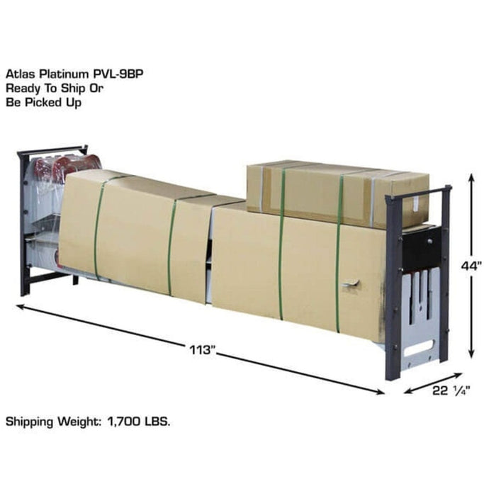 Atlas Platinum PVL9BP ALI Certified 9,000 lb Baseplate 2 Post Lift in a box