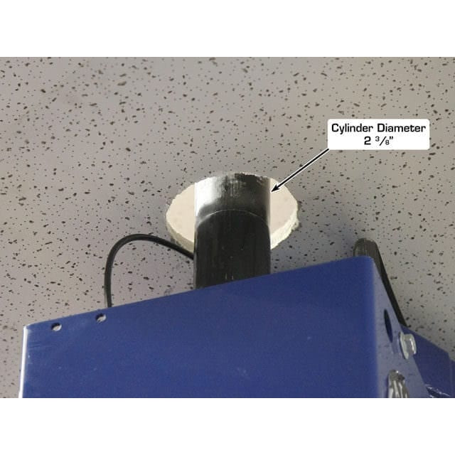 Atlas Platinum PVL10 ALI Certified 10,000 lb Overhead 2 Post Lift Cylinder diameter