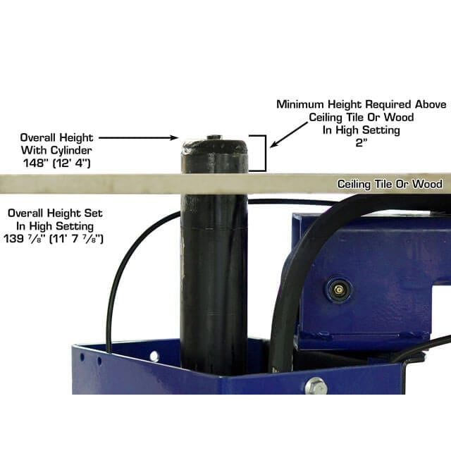 Atlas Platinum PVL10 ALI Certified 10,000 lb Overhead 2 Post Lift specifications