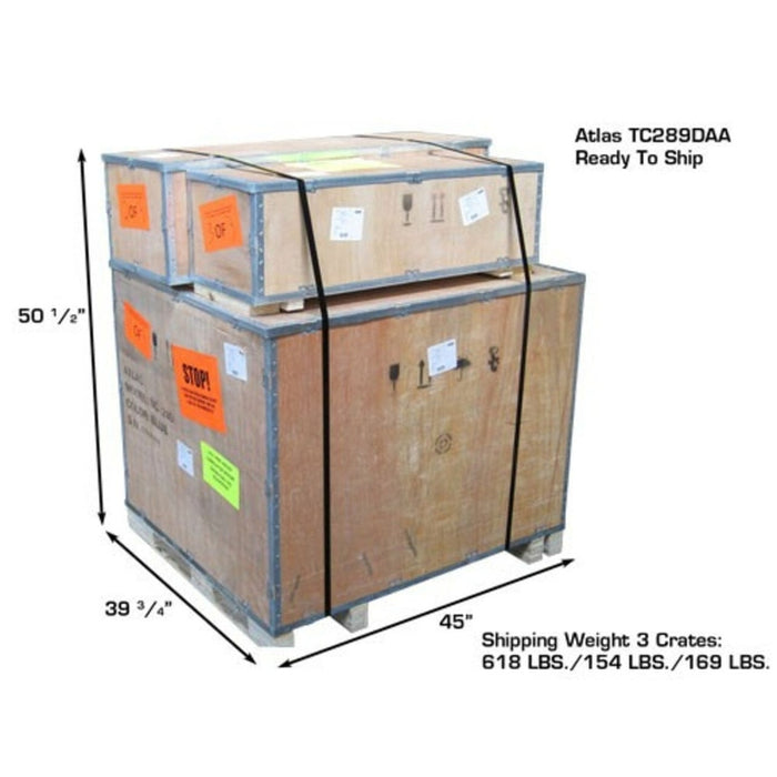 Atlas TC289DAA Extra Large Rim-Clamp Tire Changer w/ Dual Assist Arms in a box