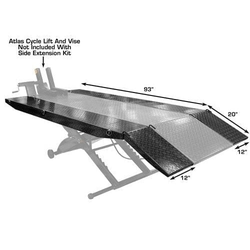 Atlas Cyclelift XLT Side Extension Kit Ramps