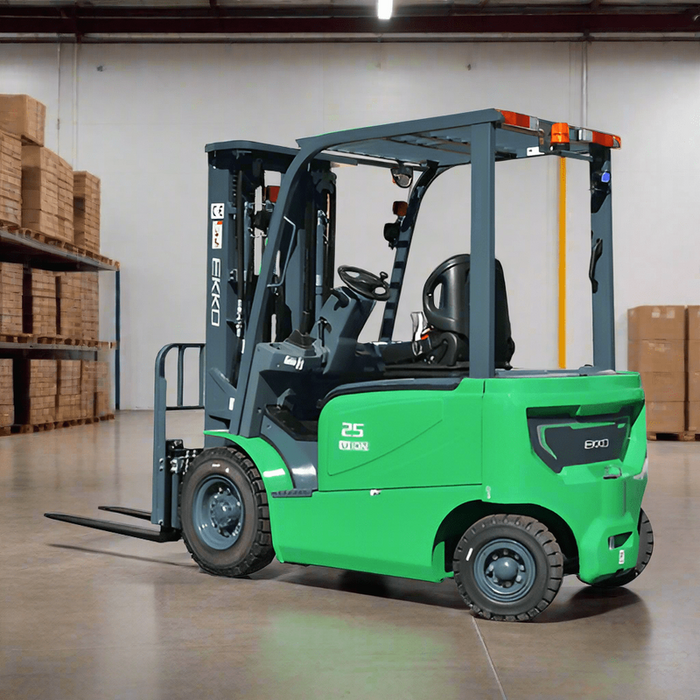 EKKO EK25G-LI 4 Wheel Electric Forklift, 5000 lbs Cap., 189" Lift Ht-