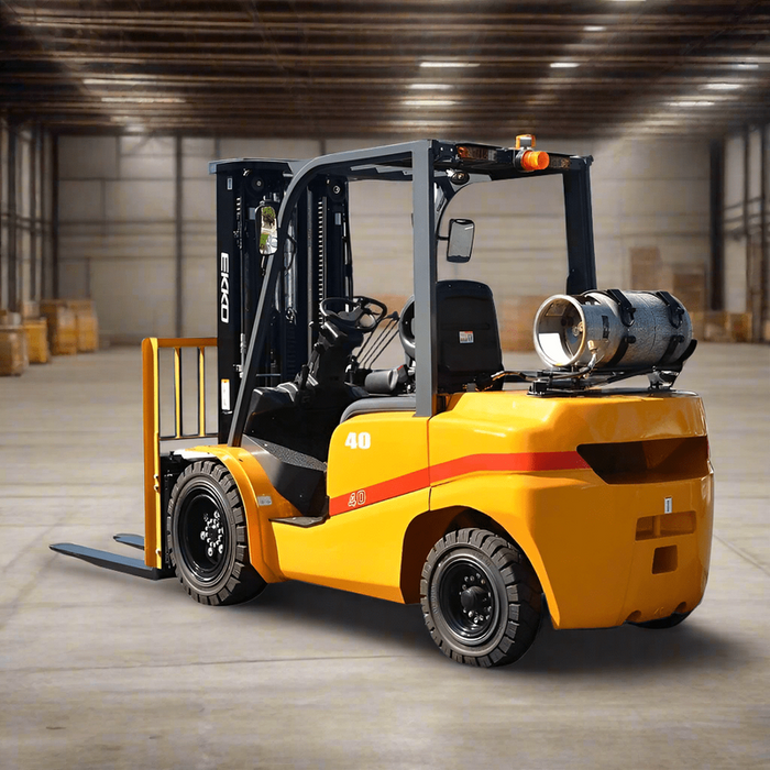 EKKO EK40TLP Forklift with solid pneumatic tires 8500 lbs., cap.-