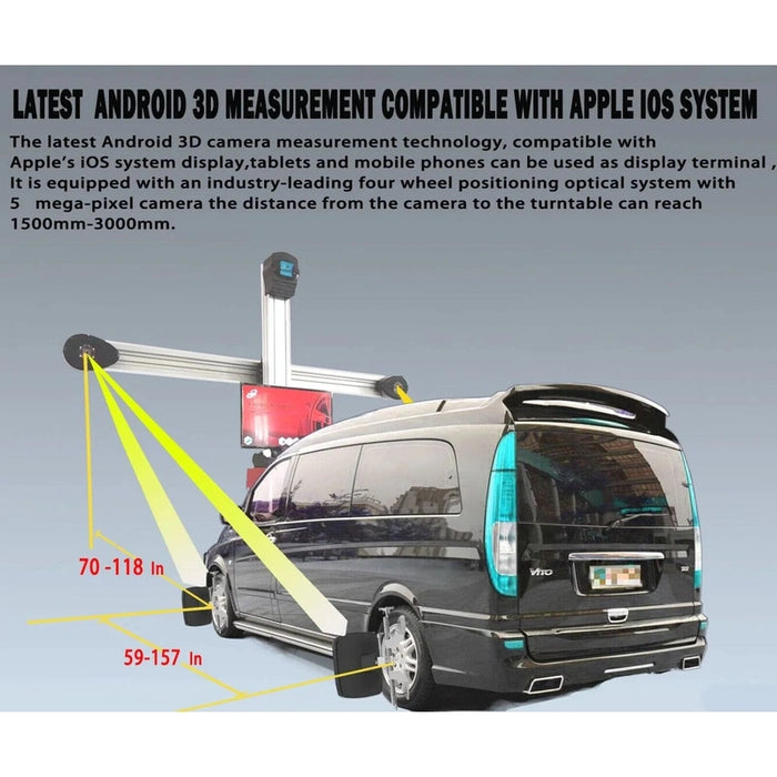Katool KT-AV9 Wheel Alignment Machine Full-Automatic iOS Compatibility