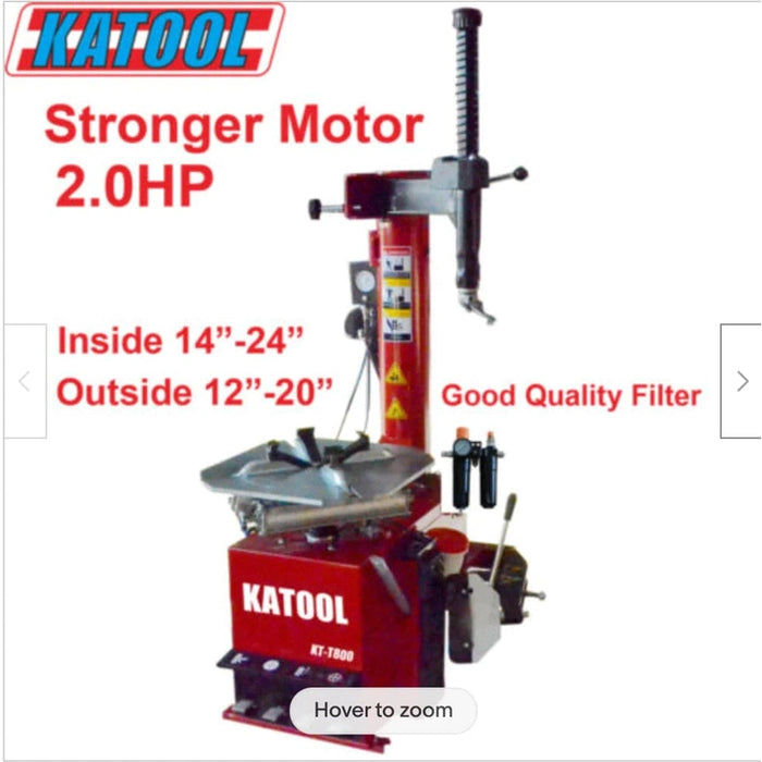 Katool KT-T800 & KT-B750 Tire Changer & Wheel Balancer Combo Motor Specifications