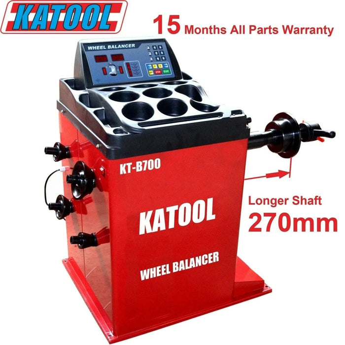 Katool KT-T900 & KT-B700 Tire Changer & Wheel Balancer Combo Shaft Length