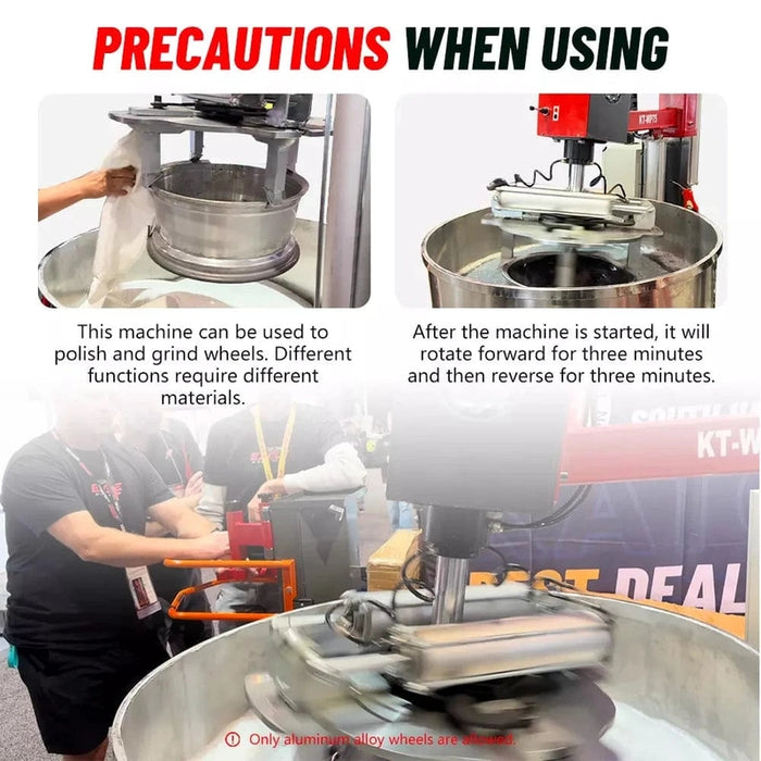 Katool RPM-80 Rim Polishing Machine Precautions