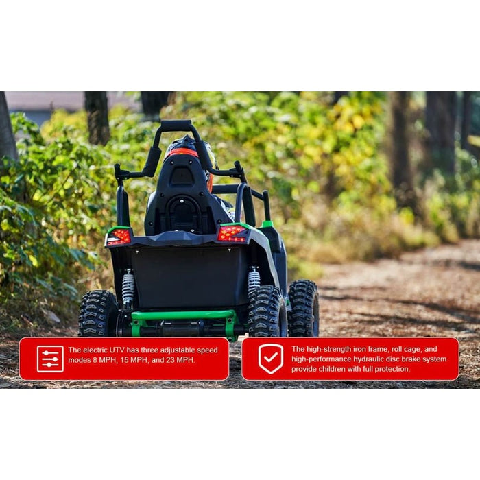 MotoTec Raider Kids UTV 48v 1200w Full Suspension | My Garage Supplies