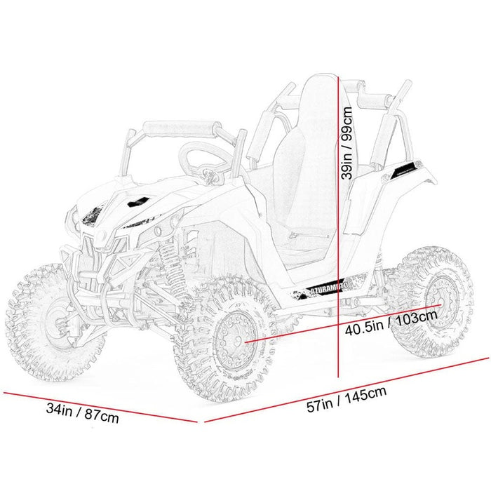 MotoTec Raider Kids UTV 48v 1200w Full Suspension | My Garage Supplies