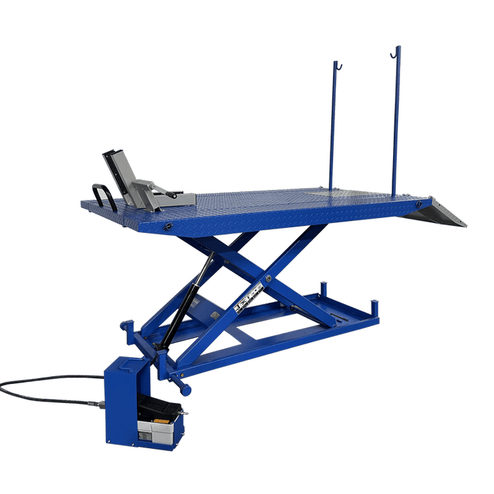 Tuxedo M-1500C-HR 1,500 lb High Rise Motorcycle Lift Bench with Service Support Poles Included