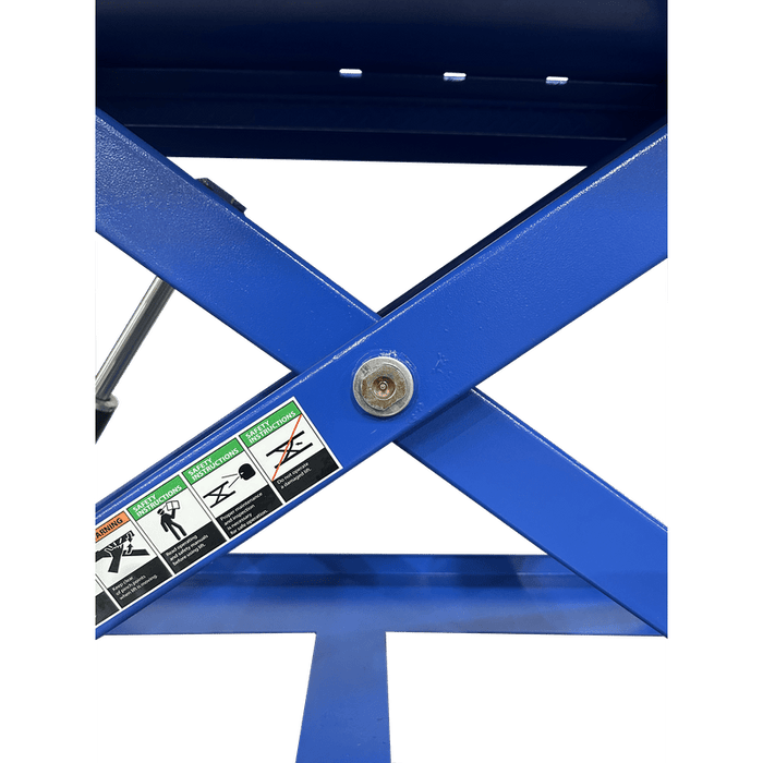 Tuxedo M-1500C-HR 1,500 lb High Rise Motorcycle Lift Bench safety instructions