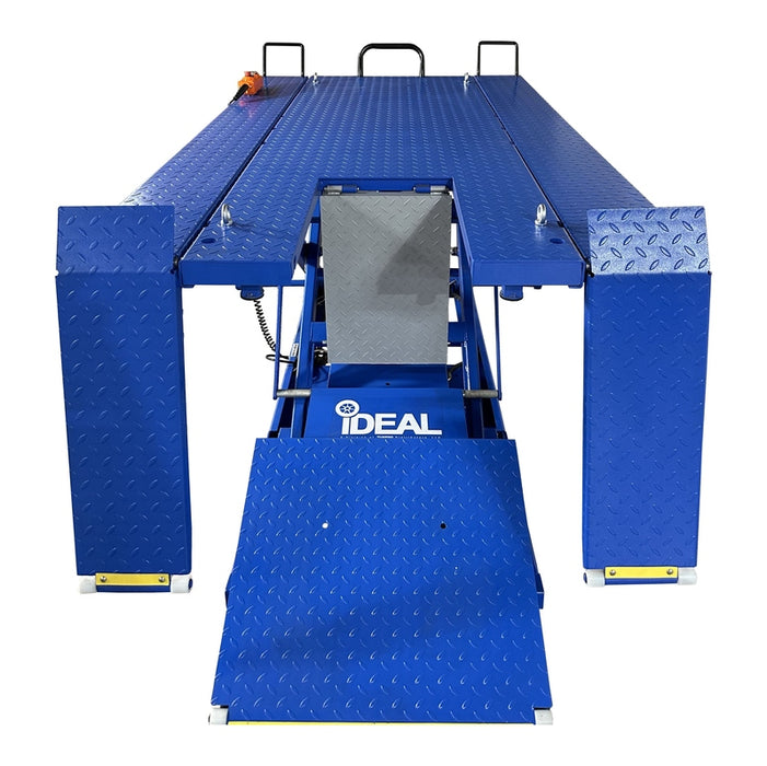 iDEAL Elec-hydra ATV Lift w/Integrated Motor & Retractable Ramp in front view