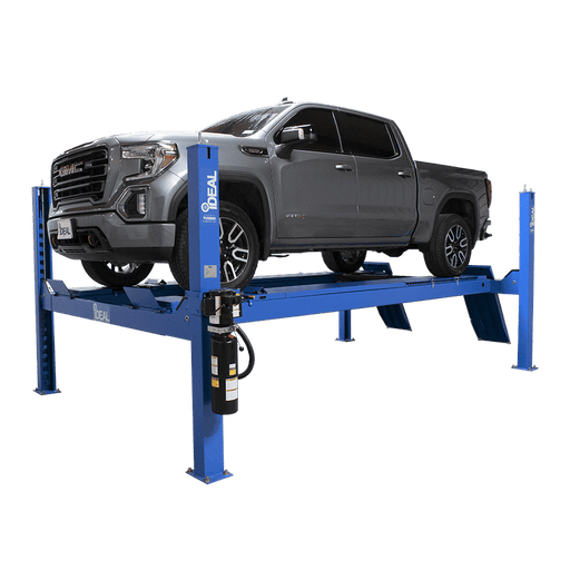 iDEAL FP14KAC-X -4 Post Alignment Lift 182.5" WB (Closed Front / Cable  Pull) with car