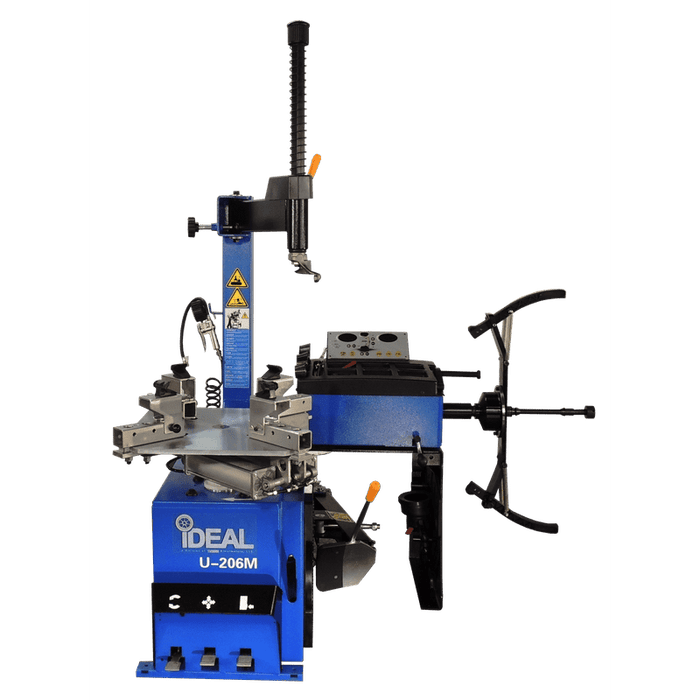 iDEAL Tire Changer & MC Wheel Balancer (Hand Spin) Combo w/ MC Adapter Kit