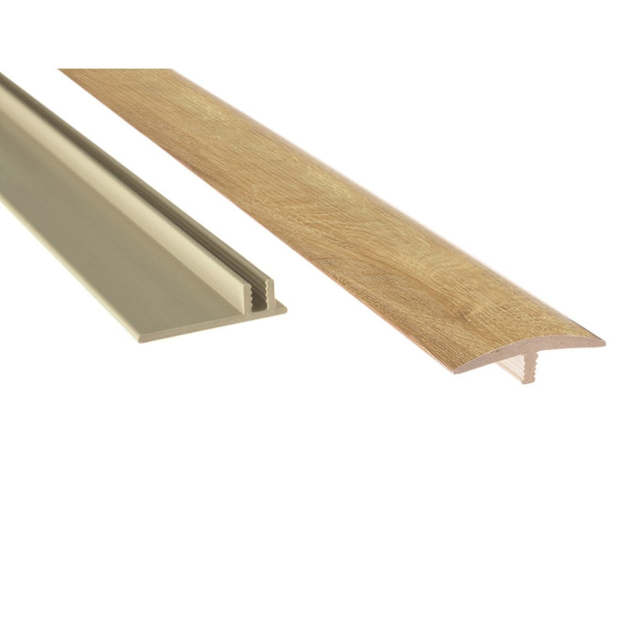 NewAge 46 in. T-Molding Transition Strip 9.5mm-Natural Oak
