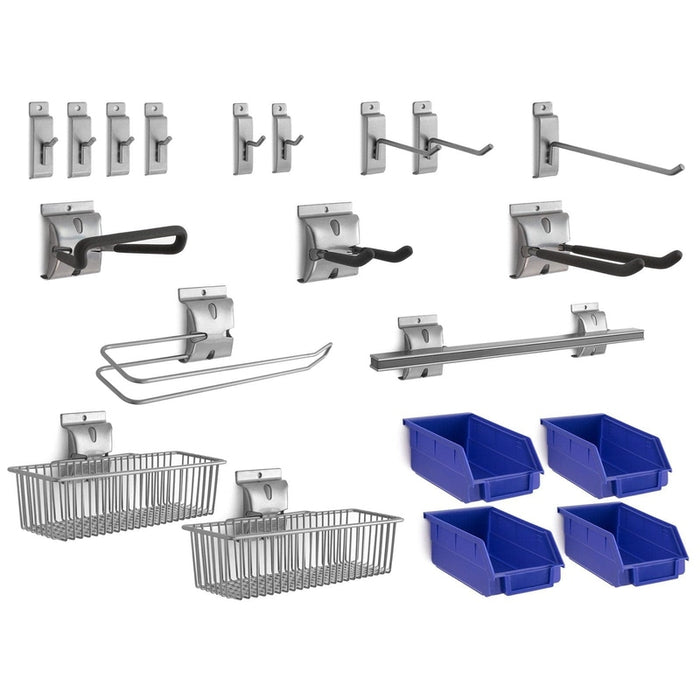 NewAge Steel Slatwall 20-Piece Accessory Kit-