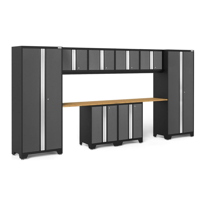 NewAge Bold Series 10 Piece Cabinet Set With Base, Wall Cabinet, 30 in. Locker and Worktop-