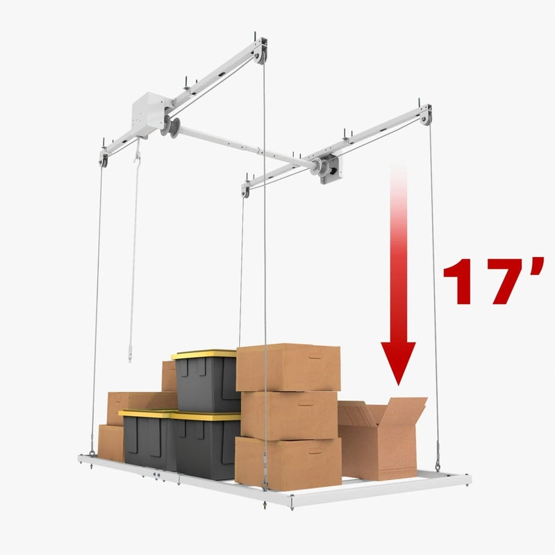 E-Z Storage 4′ x 8′ Retractable Ceiling Storage Garage Lift