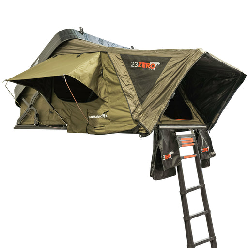 23Zero Armadillo X2 Quick-Setup ABS Hardtop Rooftop Tent in Left View