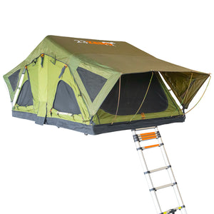 23Zero Breezeway 62 2.0 Soft-Shell Rooftop Tent in Left View with Nets Open