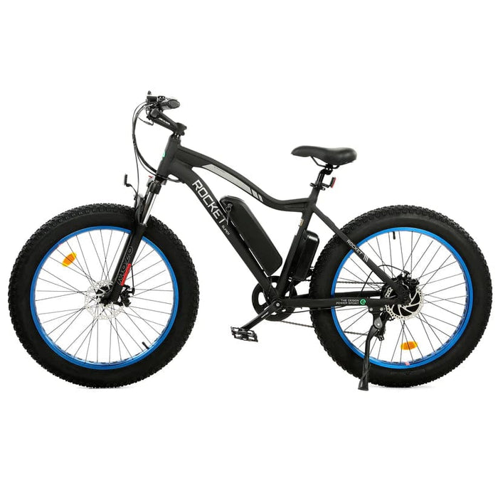 Ecotric UL Certified Rocket Fat Tire Beach Snow Electric Bike - Blue