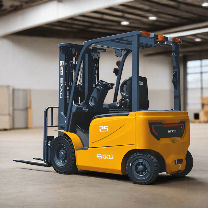 EKKO EK25GB 4 Wheel Electric Forklift, 5000 lbs Cap., 189" Lift Ht