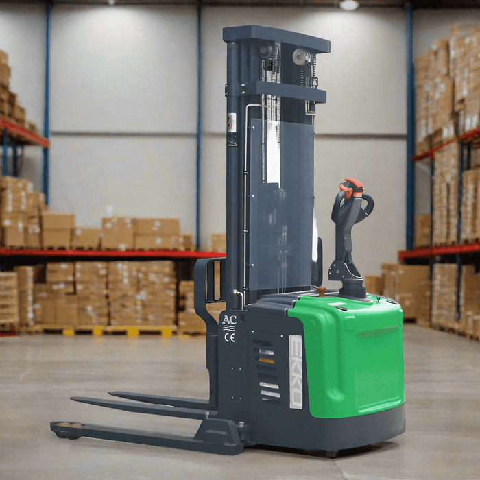 EKKO EB16EAS-189Li Straddle Stacker 4400 lb Cap., 189" Height, SIDE-SHIFT