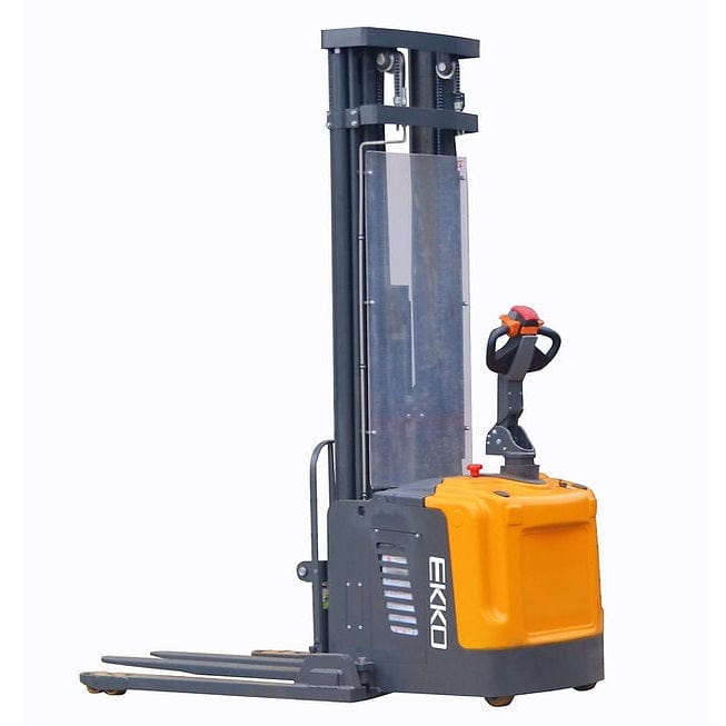 EKKO EB16EA Full Powered Straddle Stacker 4400 lb Cap., 216" Height