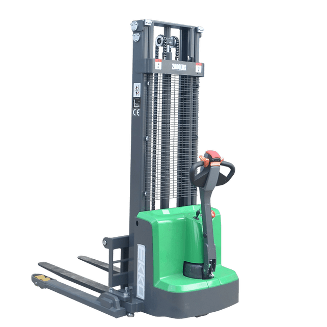 EKKO EB13ES-LI Full Powered Straddle Stacker 2800 lb Cap., 119" Height SIDE SHIF