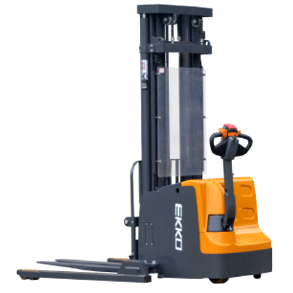 EKKO EB20E Full Powered Straddle Stacker 4400 lb Cap., 177" Height