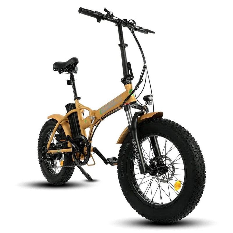 ecotric electric bicycles Ecotric 48V Gold portable and Folding Fat ebike with LCD display