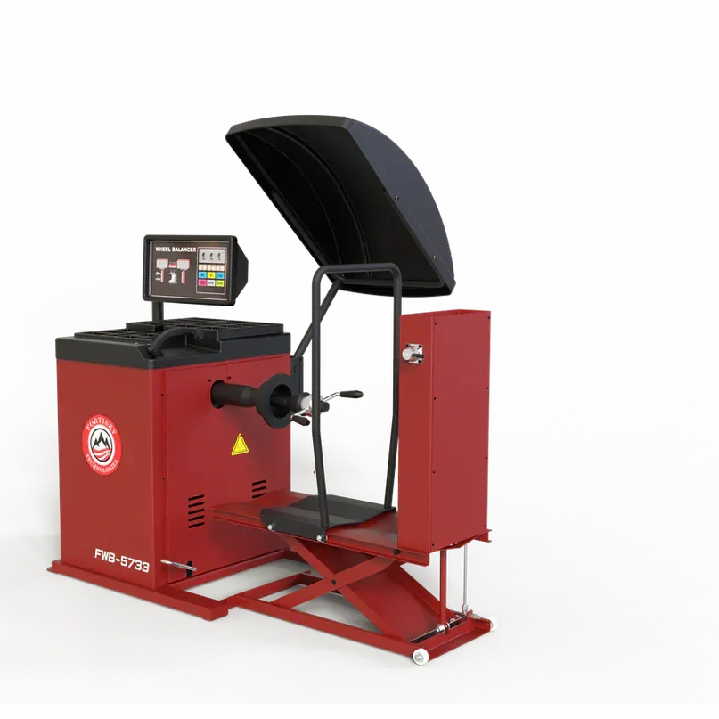 Fortisky FWB-5733 Fully Automatic Truck/Car Wheel Balancer w/Lifting Cart