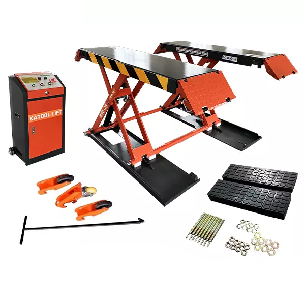 Katool 8000 lbs Mid Rise Scissor Lift X90E Electric 110v 47'' Release Auto Lift Car Lift