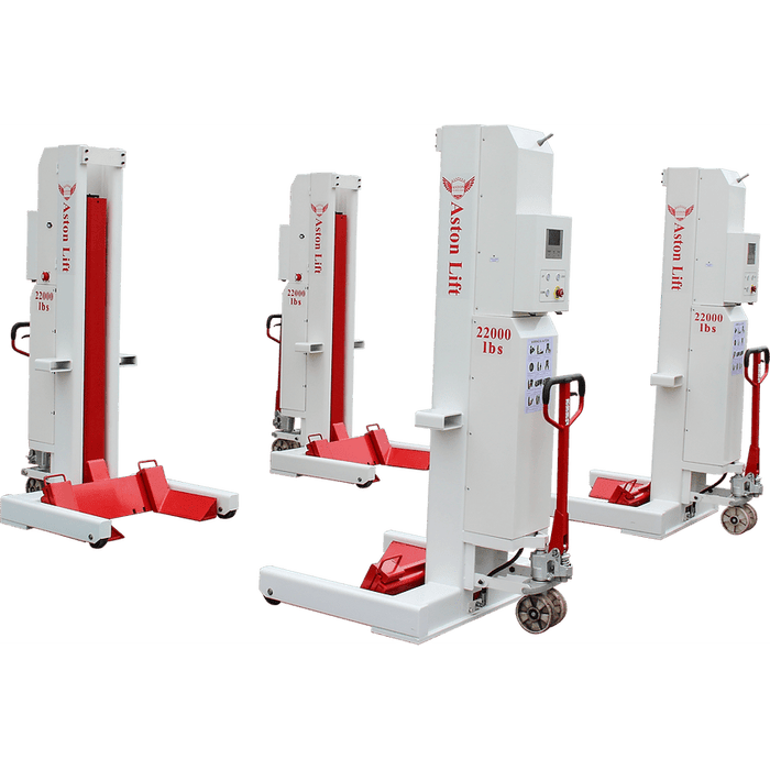 Aston Mobile Column Lift 88,000 lbs. set of 4.