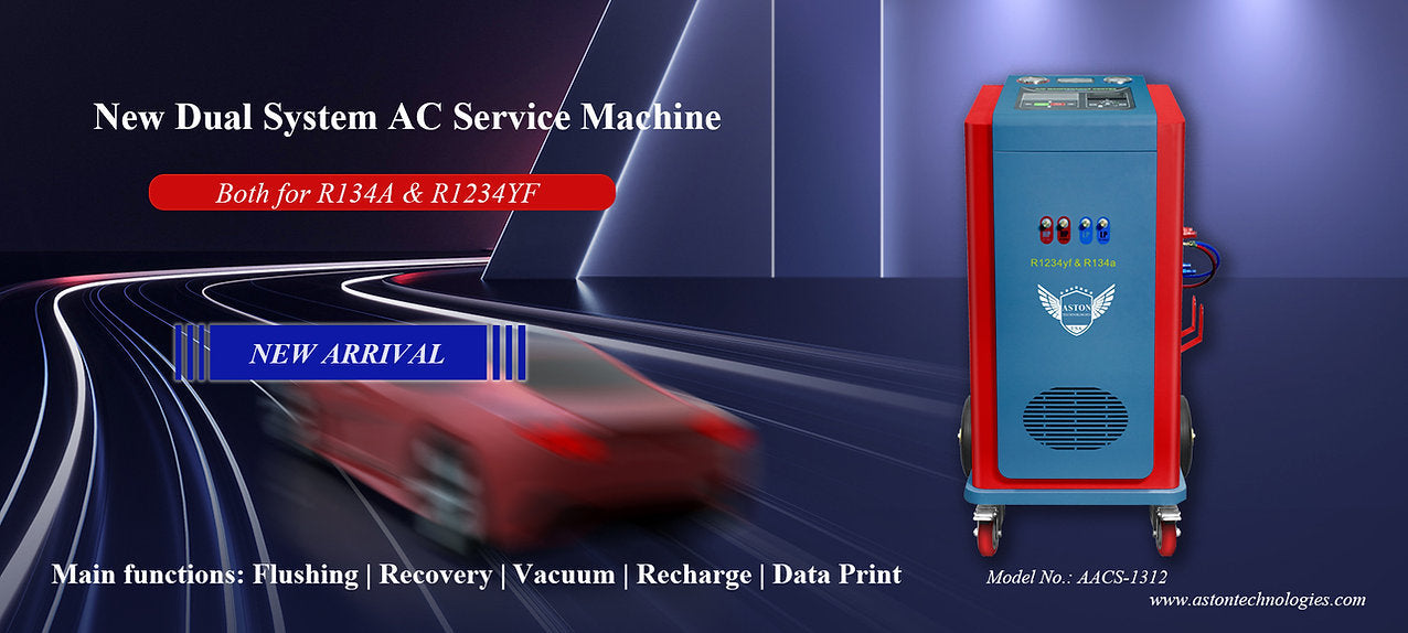 Aston AC Recycle Recovery Recharge machine Dual System AACS-1312