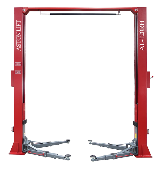 Aston 12000 lbs. 2 Post Car Lift Symmetric Overhead Single Point Lock Release