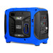 ALP 1000W Portable Powered Generator in Blue and Black Color in Side View